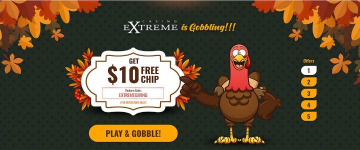 Awesome Thanksgiving Promotion at Casino Extreme
