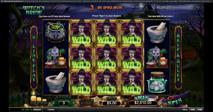 “Witch’s Brew” Slot Led Our Player to the Big Win