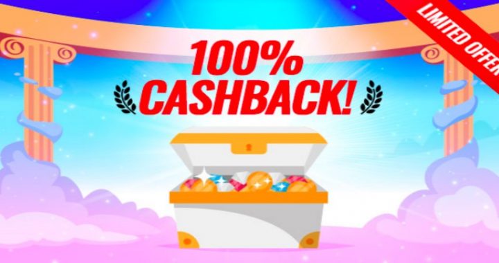 Get 100% Cashback Only Today