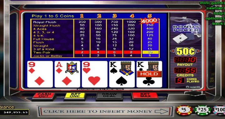 The Most Played Video Poker in October
