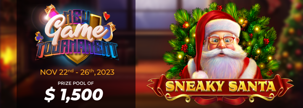 Sneaky Santa Brings You 50 Free Spins & $1500 Tournament Prize
